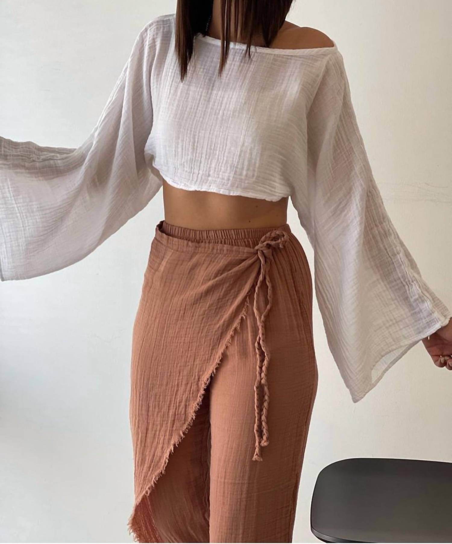 BLANCA - Manav Side Tie Pants - Rack Hunt -