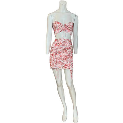 O.VIANCA - Crop Top and Mini Skirt Set - Rack Hunt