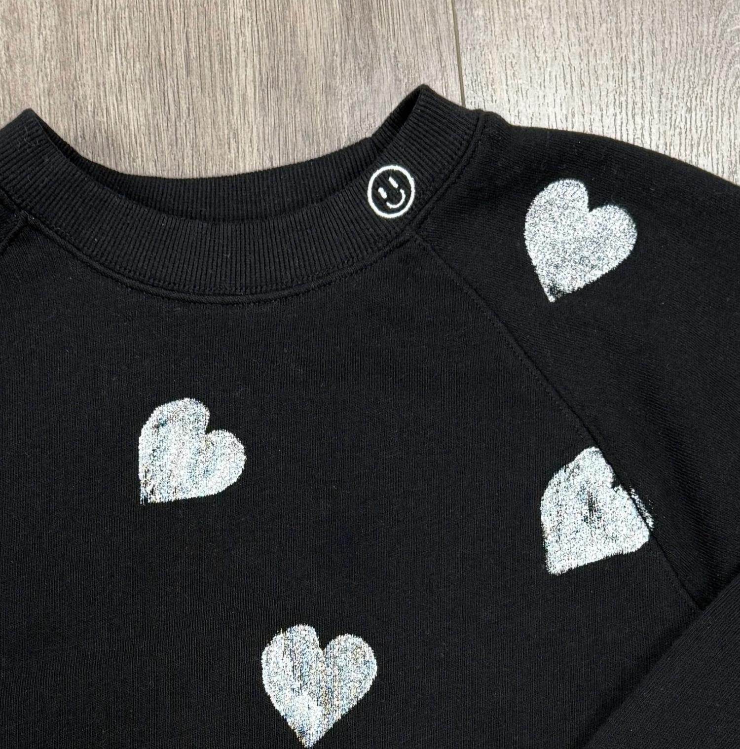 Just Madison - Women's Madz Metallic Hearts Sweatshirt - Rack Hunt