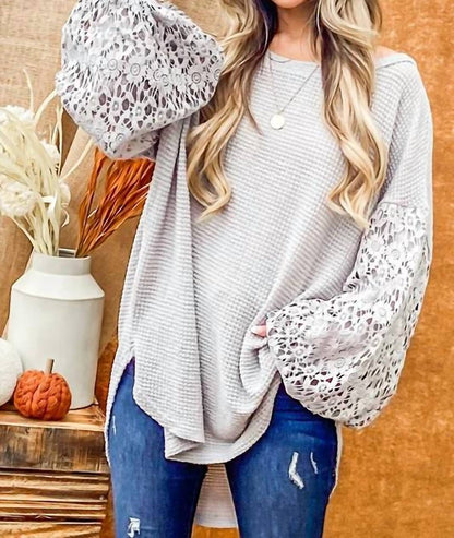Flora Balloon Sleeve Sweater