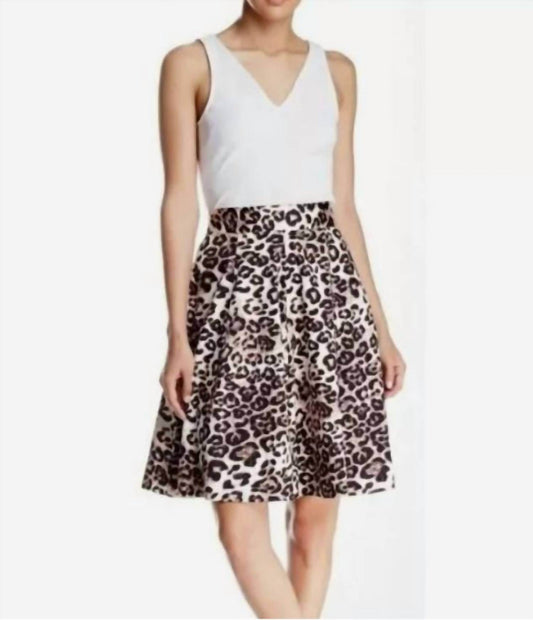 Amanda & Chelsea - Animal Print Full A-line Skirt - Rack Hunt -