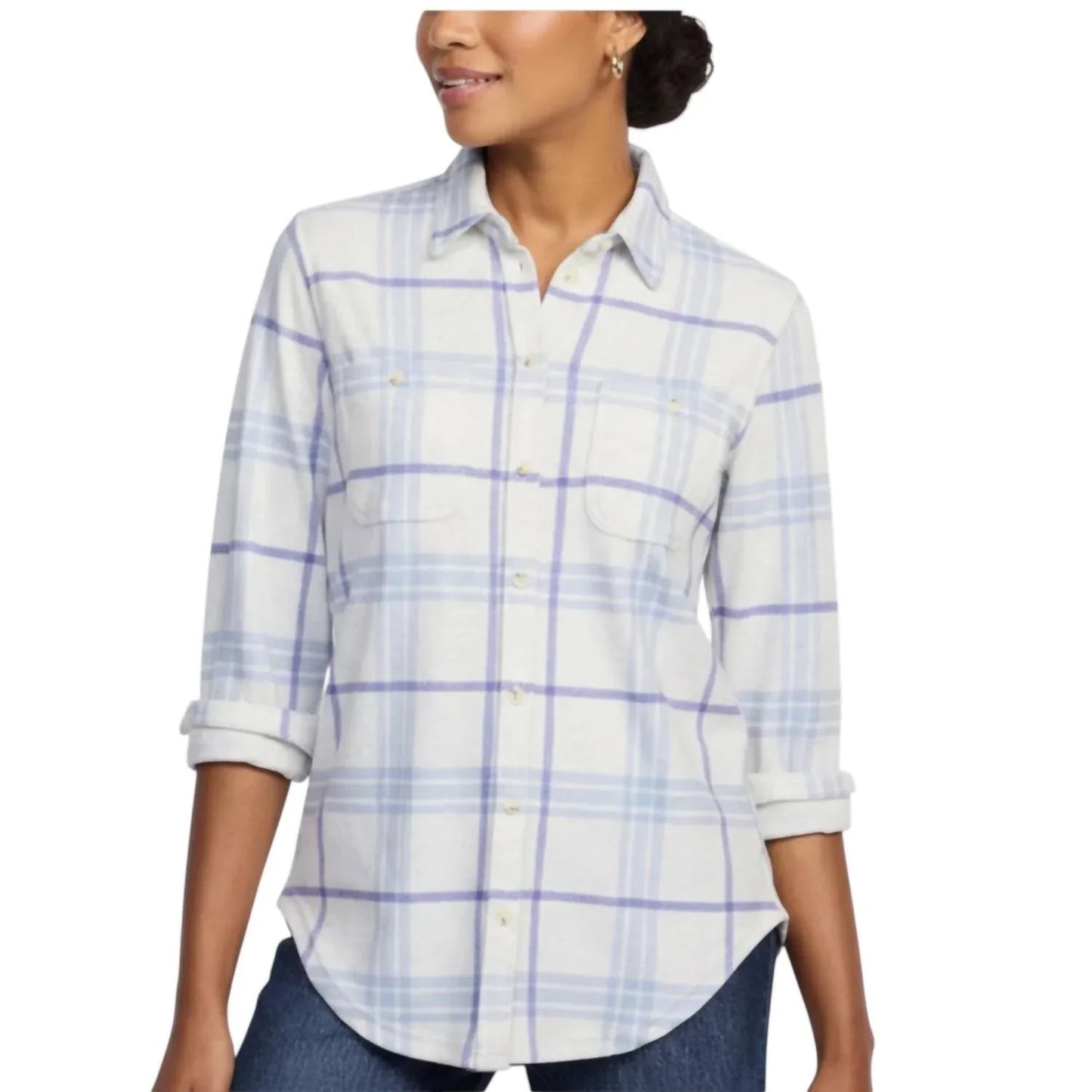 Market & Spruce - Emilie Button Down Shirt Plaid Shirt - Rack Hunt