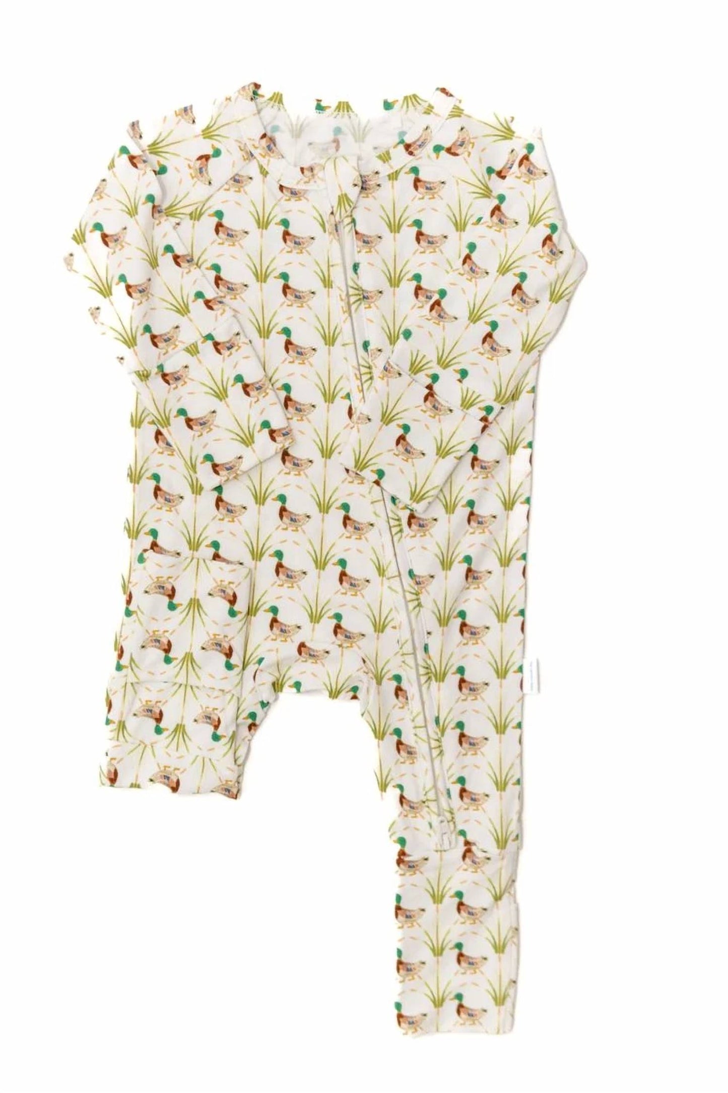 Kids Ducks Bamboo Zip Sleep Romper
