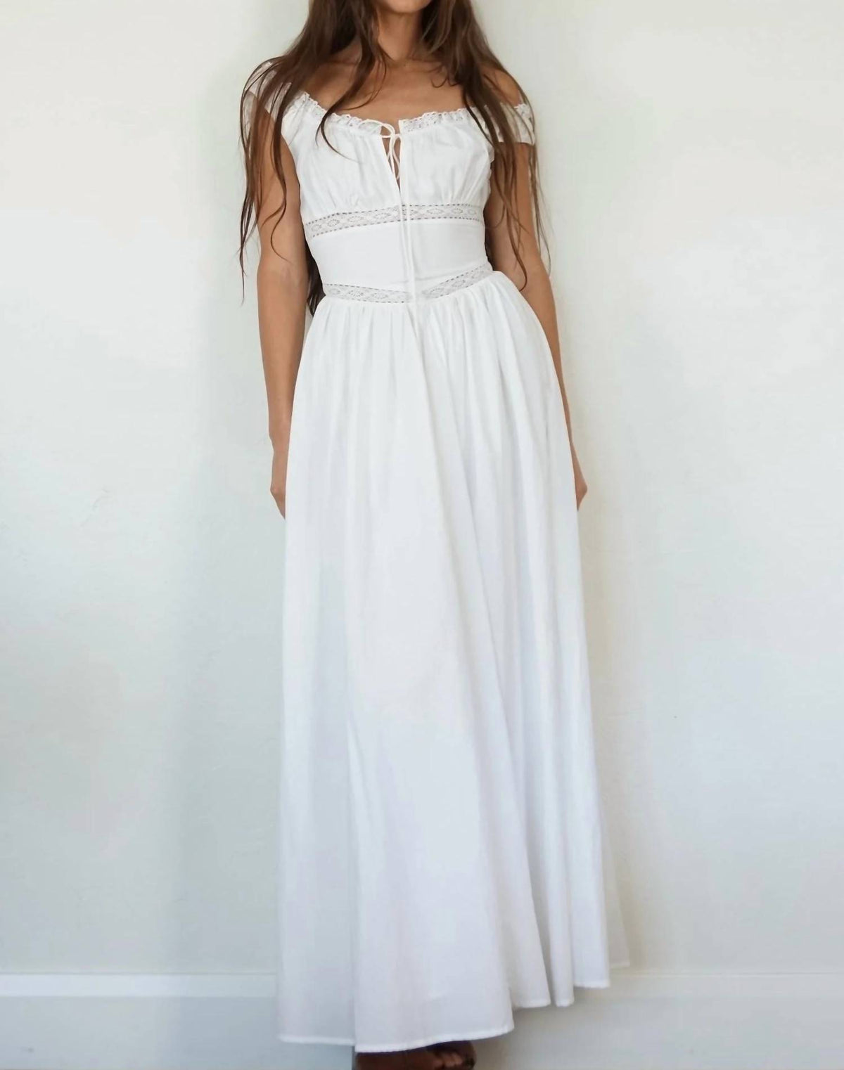 Belle Corset Detail Maxi Dress