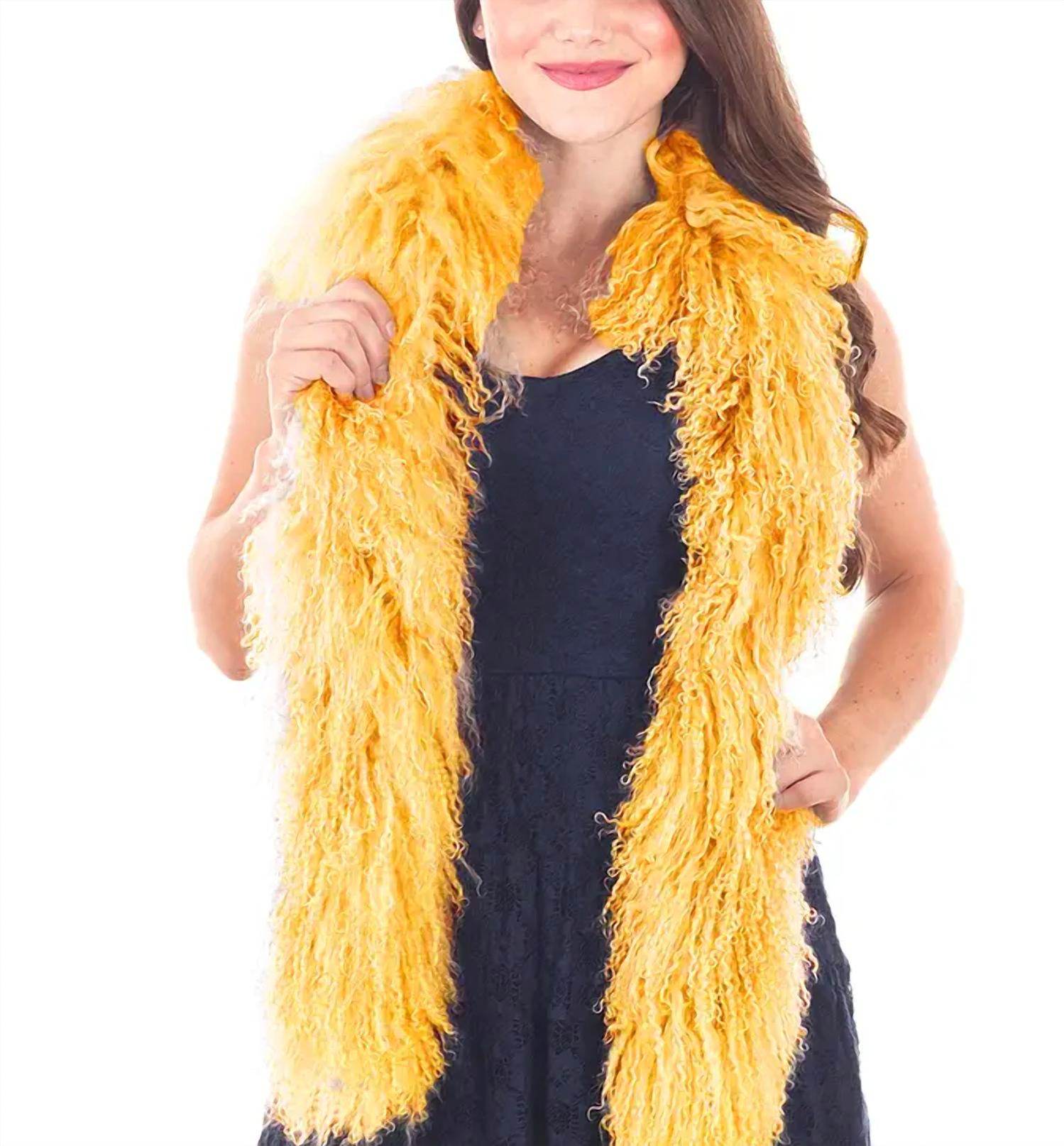 Fennco Styles - Mongolian Lamb Fur Ultra Soft Scarf - Rack Hunt