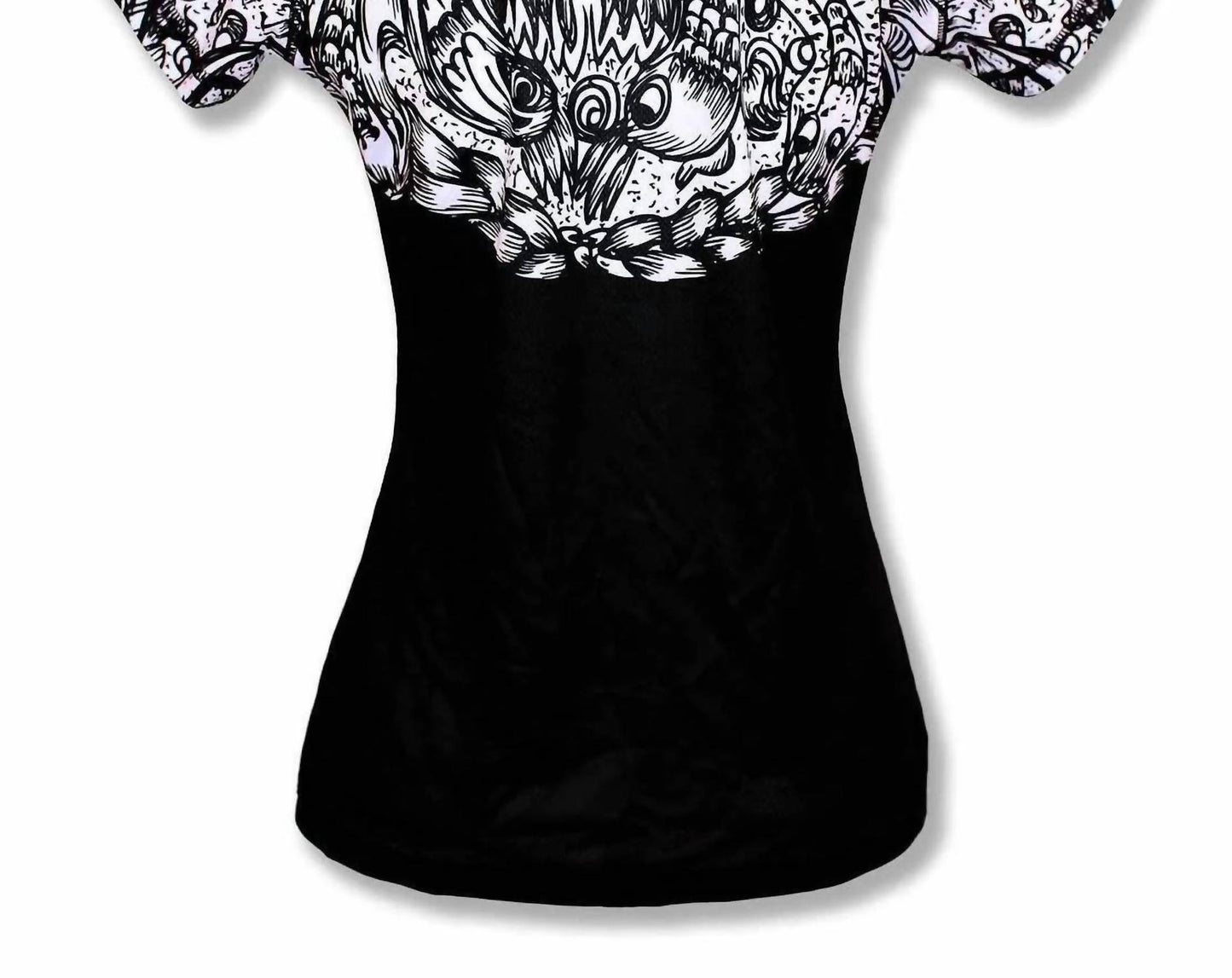 Women's Skull And Rose Tech Shirt