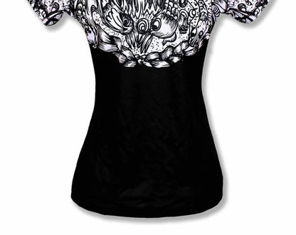 Women's Skull And Rose Tech Shirt