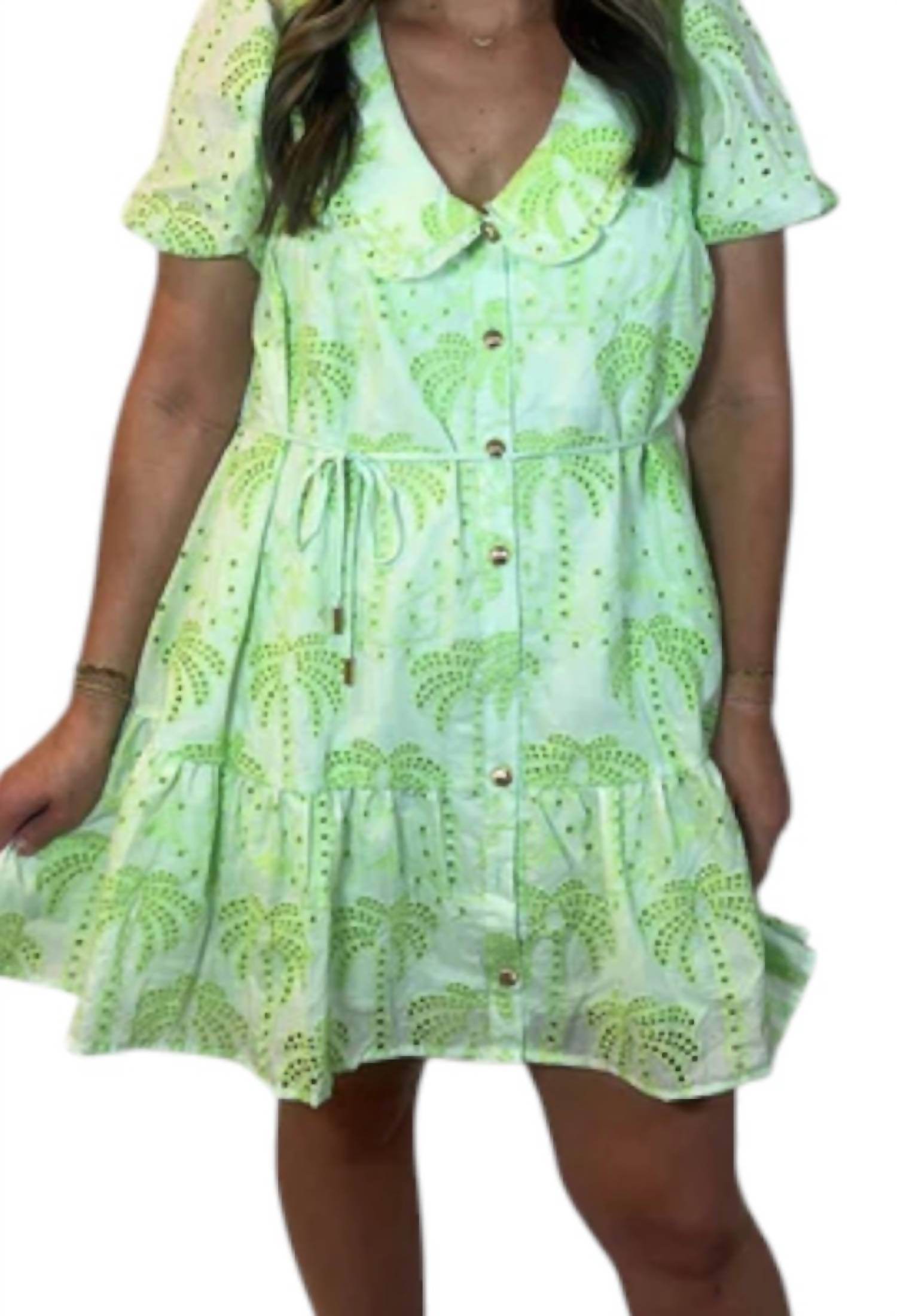 Taelynn - Palm Tree Dress - Rack Hunt -