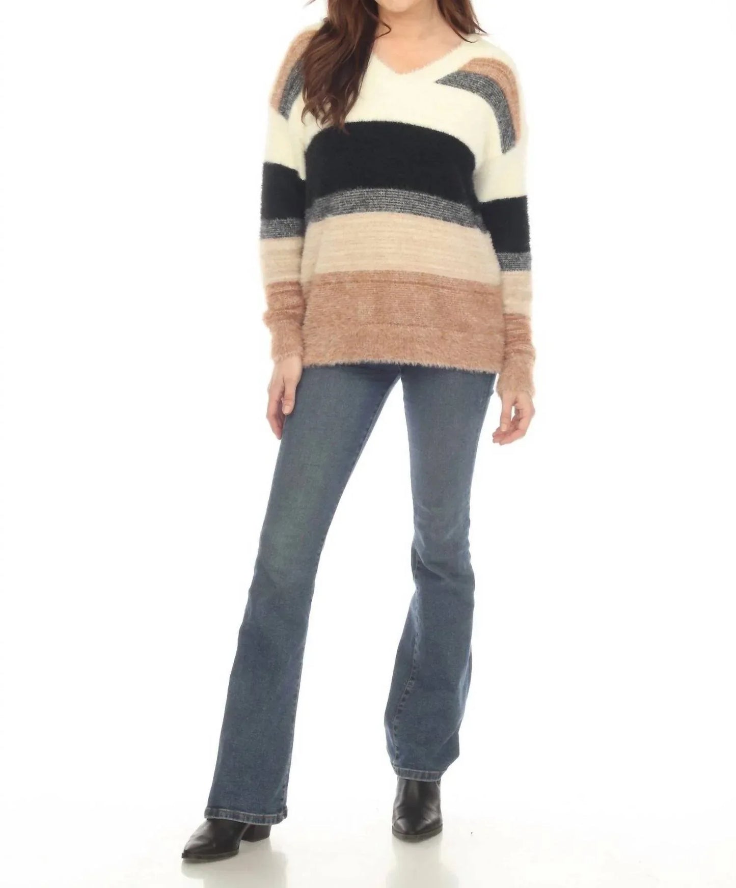 Kamana - Striped Round Neck Sweater - Rack Hunt