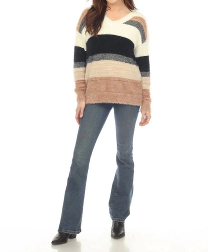 Kamana - Striped Round Neck Sweater - Rack Hunt