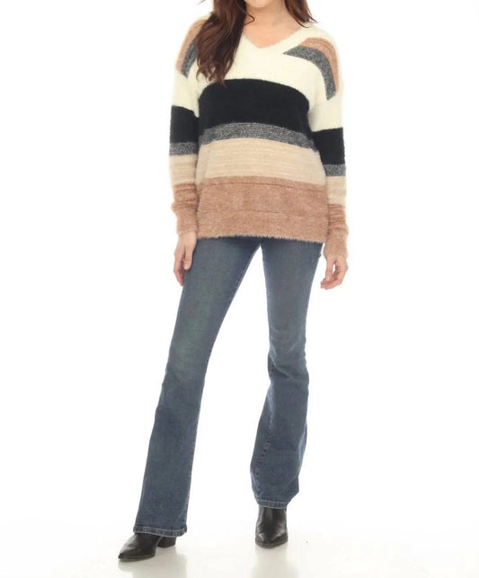 Kamana - Striped Round Neck Sweater - Rack Hunt