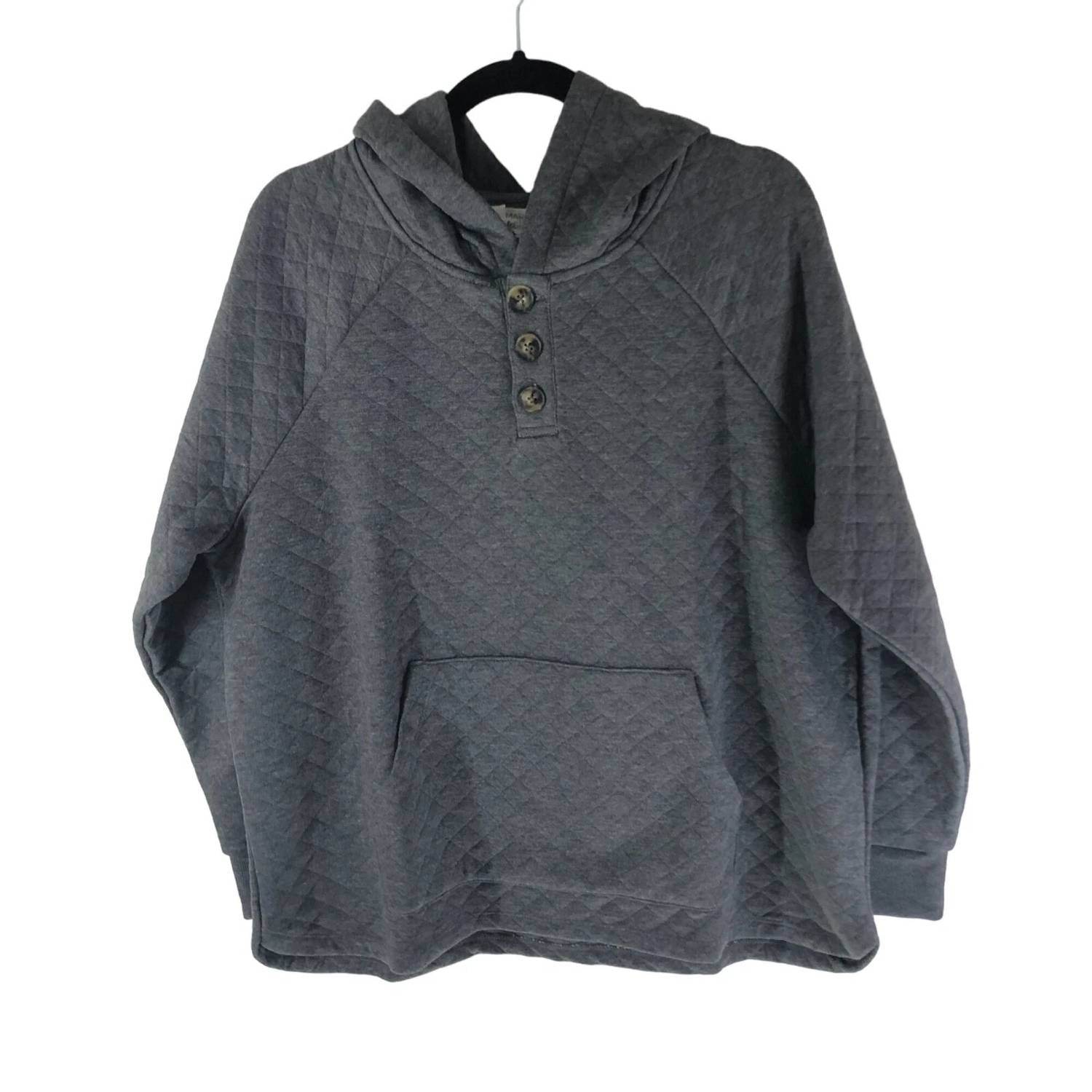 Market & Spruce - Women's Marley Quilted Henley Hoodie - Rack Hunt -