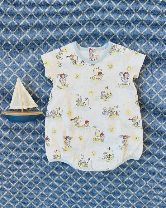 Boy's Patton Short Sleeve Bubble Romper