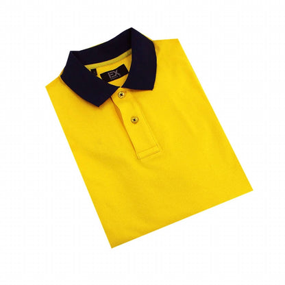 Double Sided Grid Print Collar Polo