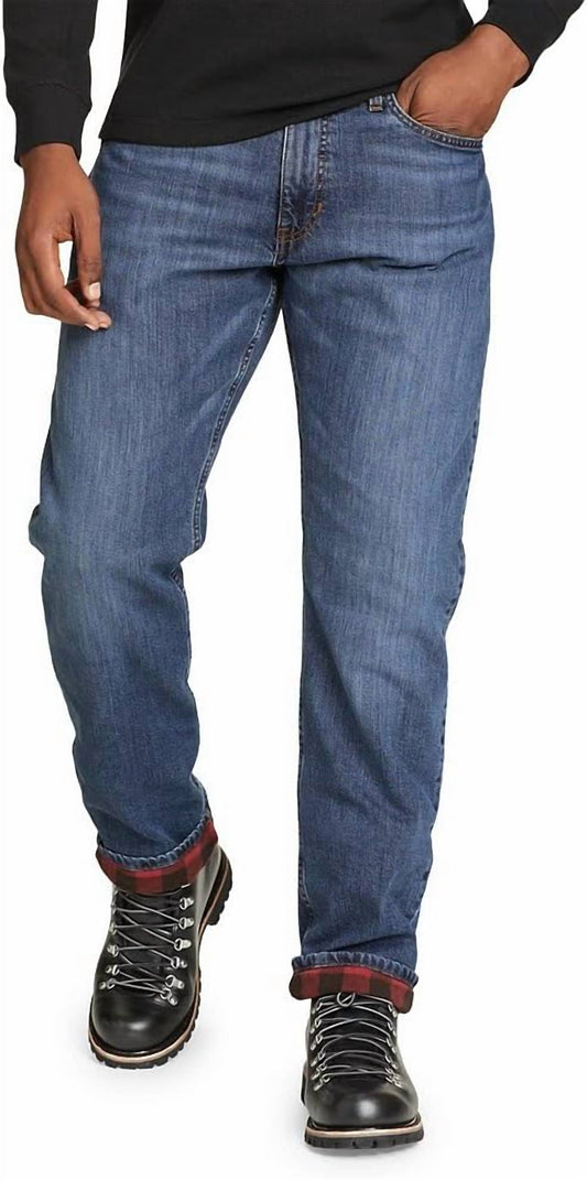 H2low Flex Flannel Lined Straight Leg Jeans