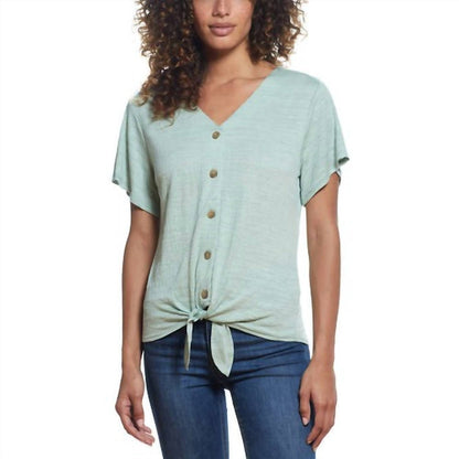 Side Tie Front Top