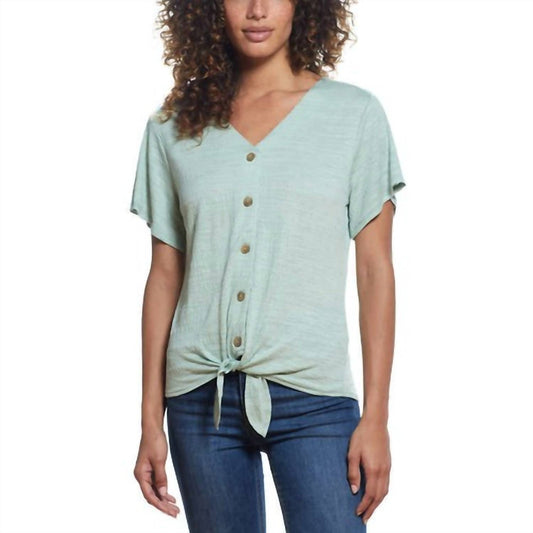 Side Tie Front Top