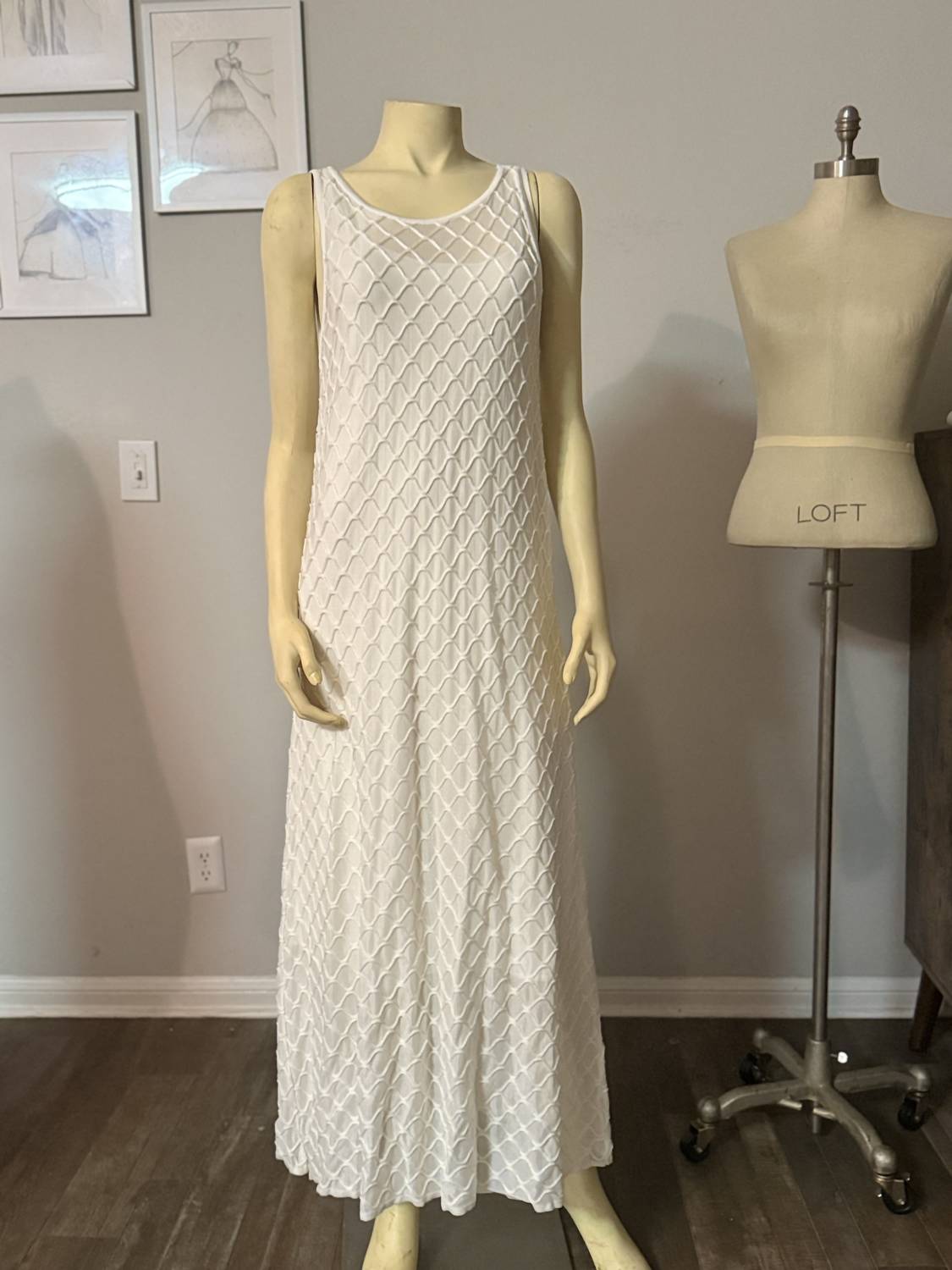 Women's Textured Long Dress