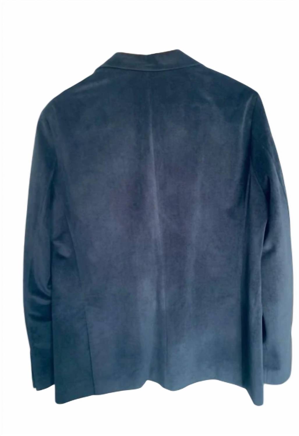 Velvet Blazer With Silk Lining And Pocket Scarf