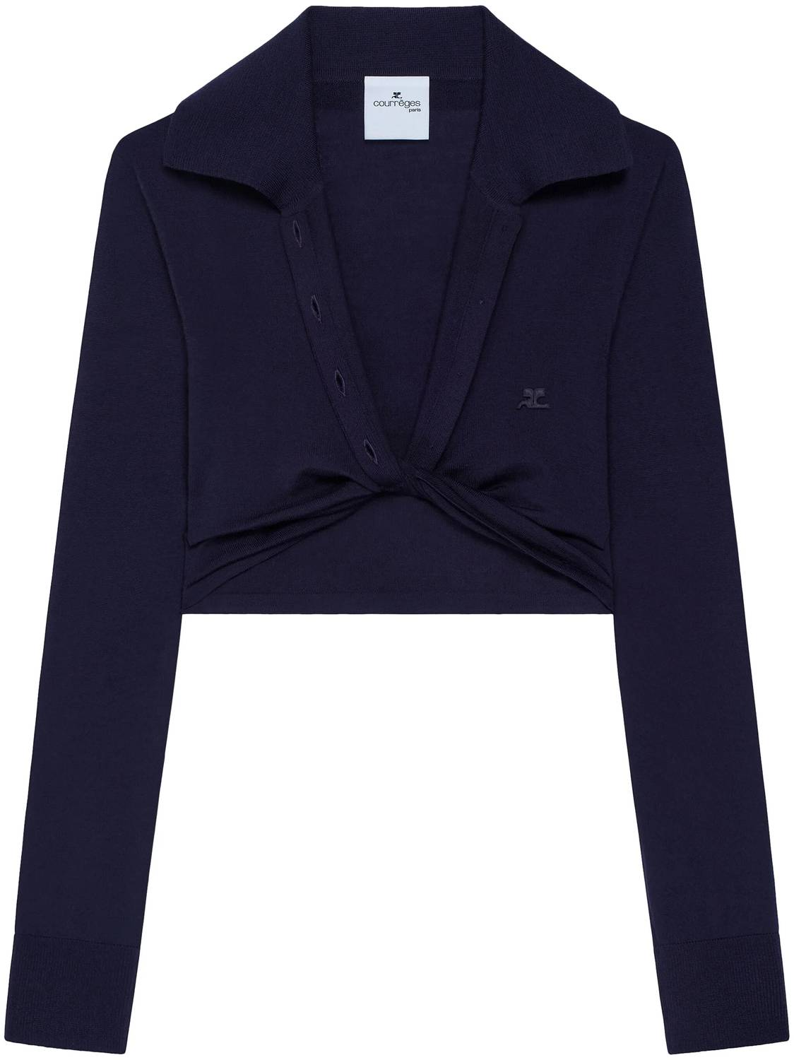 Twist Light Wool Crop Top