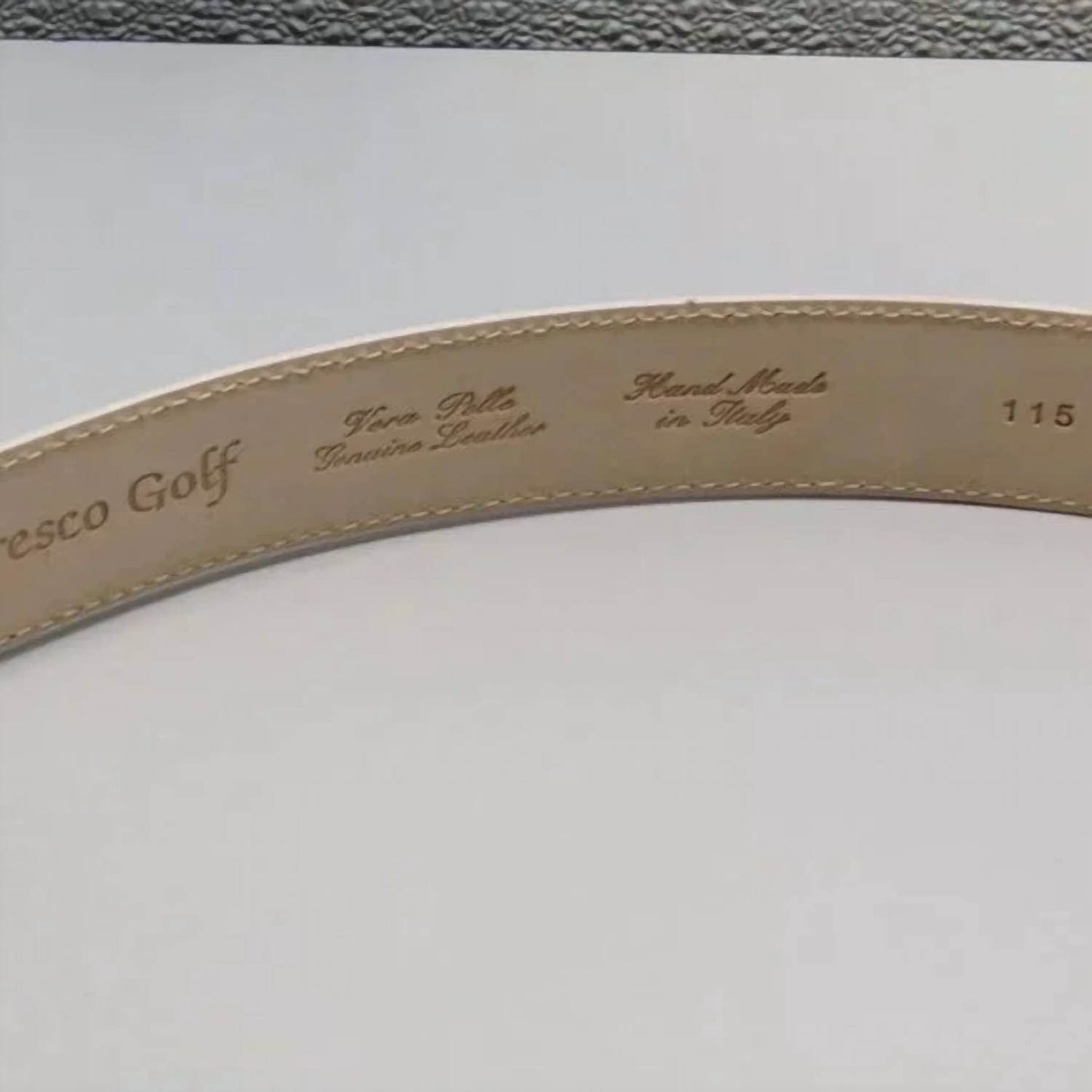 Fresco Golf - Men's Leather Embossed Belt - Rack Hunt -