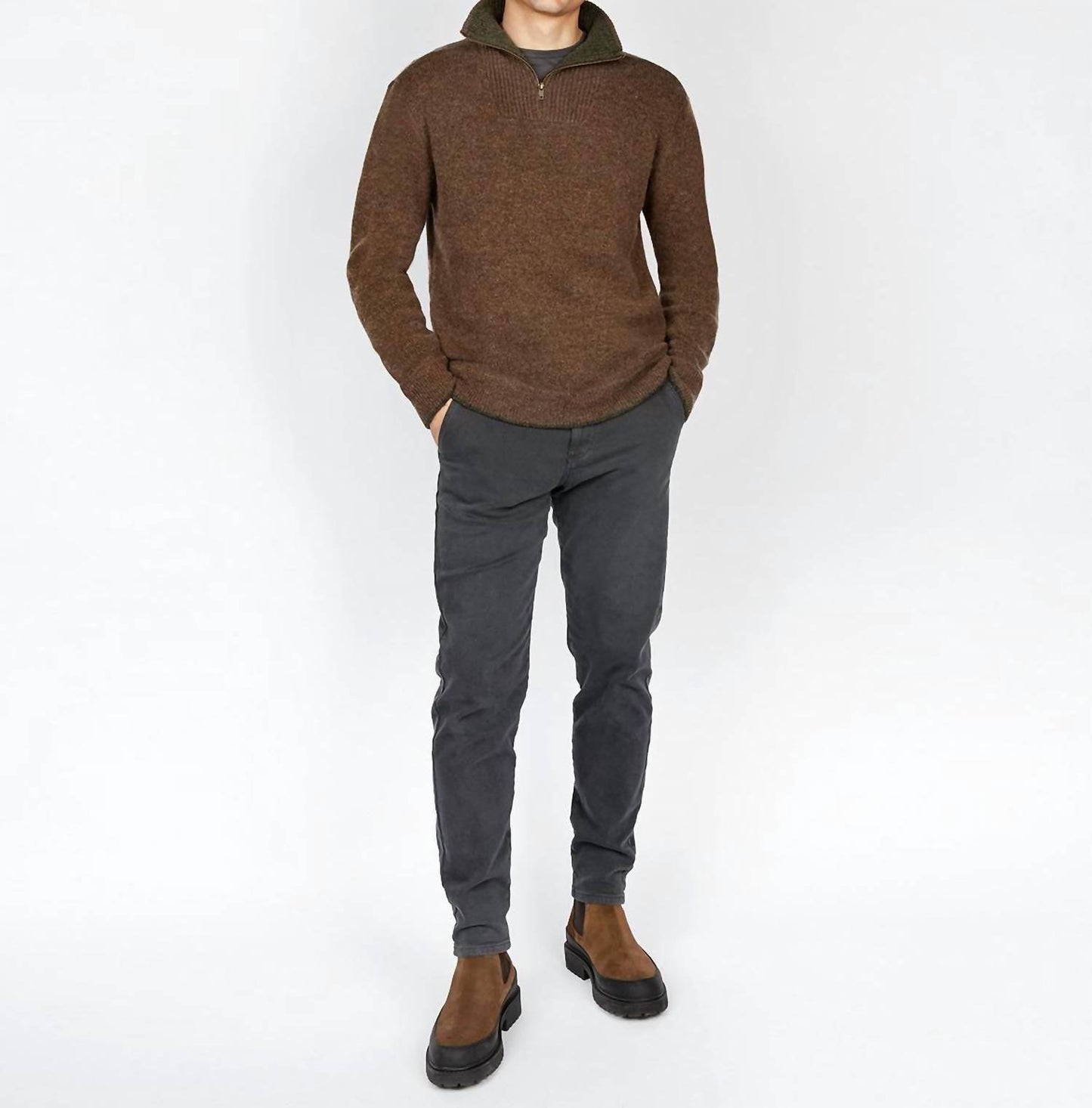 IrelandsEye - Men's 1/4 Zip Pullover Sweater - Rack Hunt -