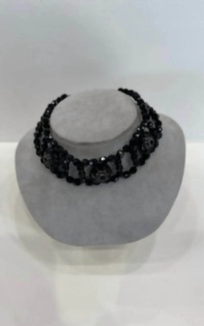 Vicky Lee - Women's Beaded crystal choker - Rack Hunt