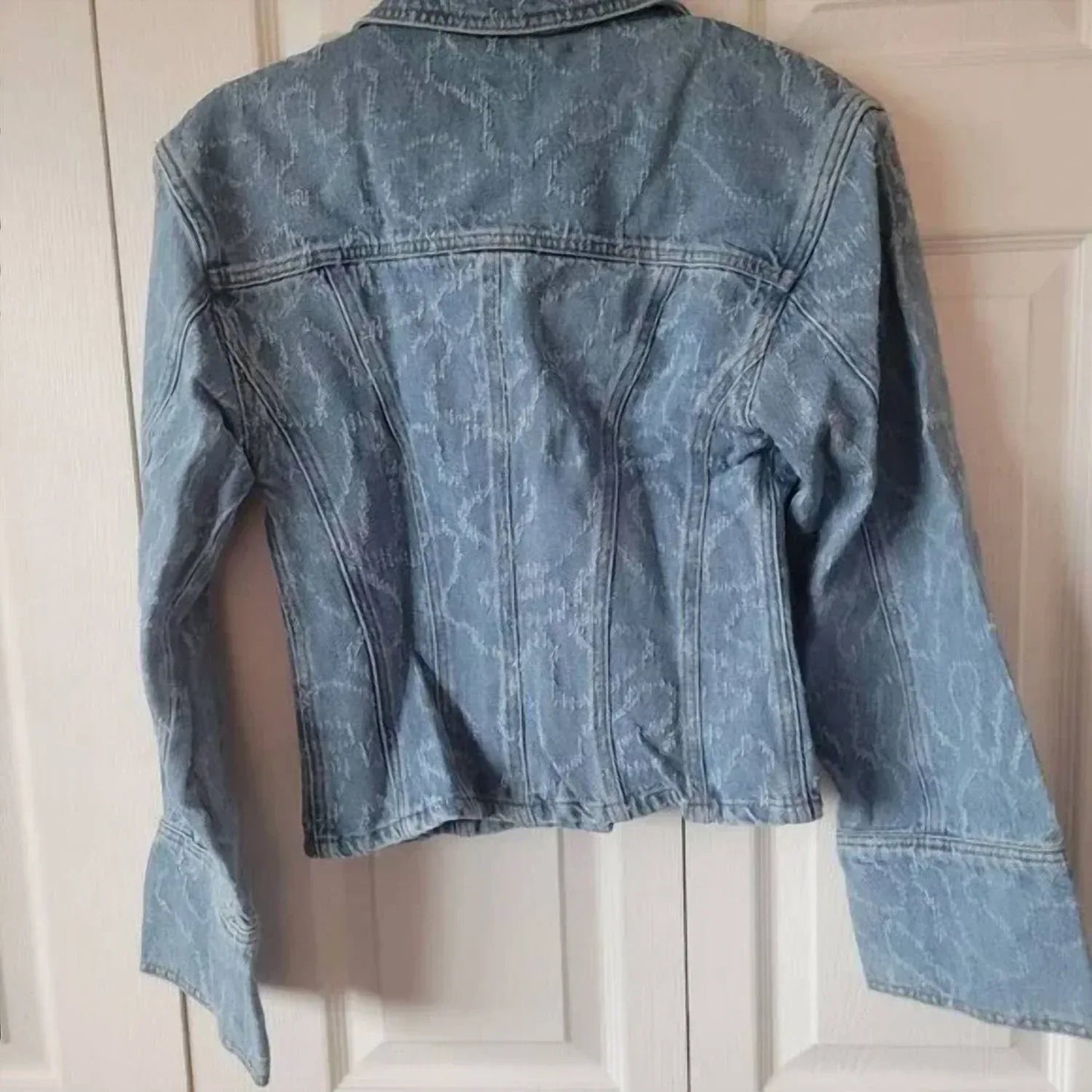 Les Coyotes de Paris - Women's Coral Laser Cut Jean Jacket - Rack Hunt