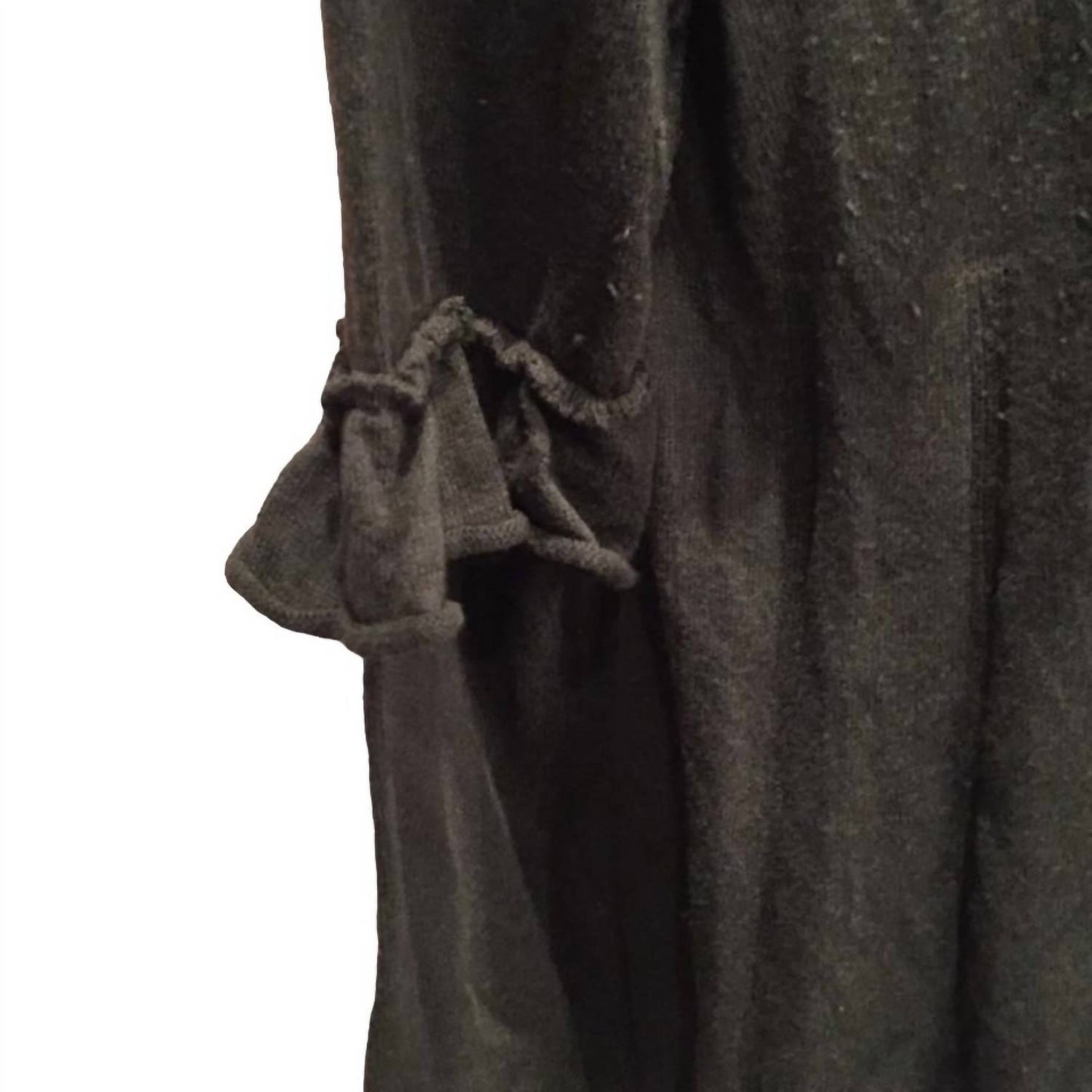 Women's Ruffled Elbow VNeck Long Sleeve Sweater