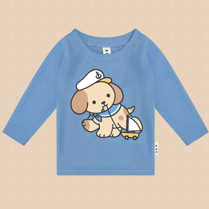 Boy's Sailor Pup Rashgaurd