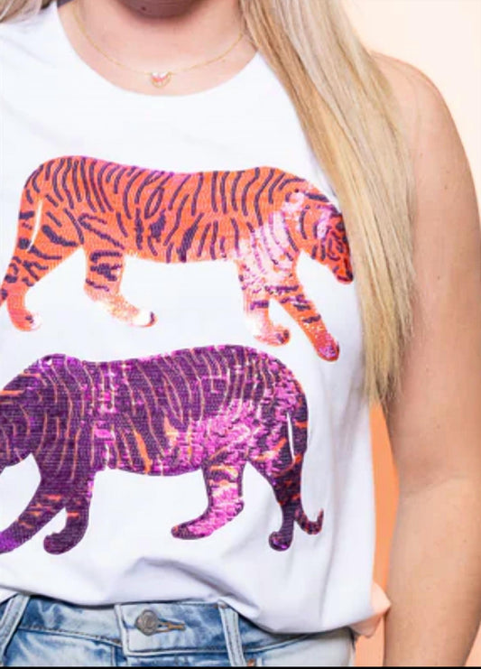 Double Trouble Sequined Tank Top