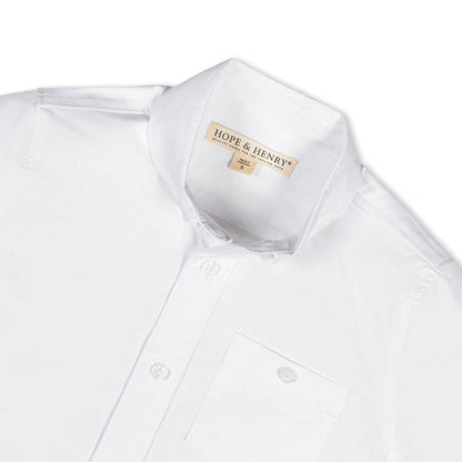 Boy's Organic Stretch Poplin Short Sleeve Shirt