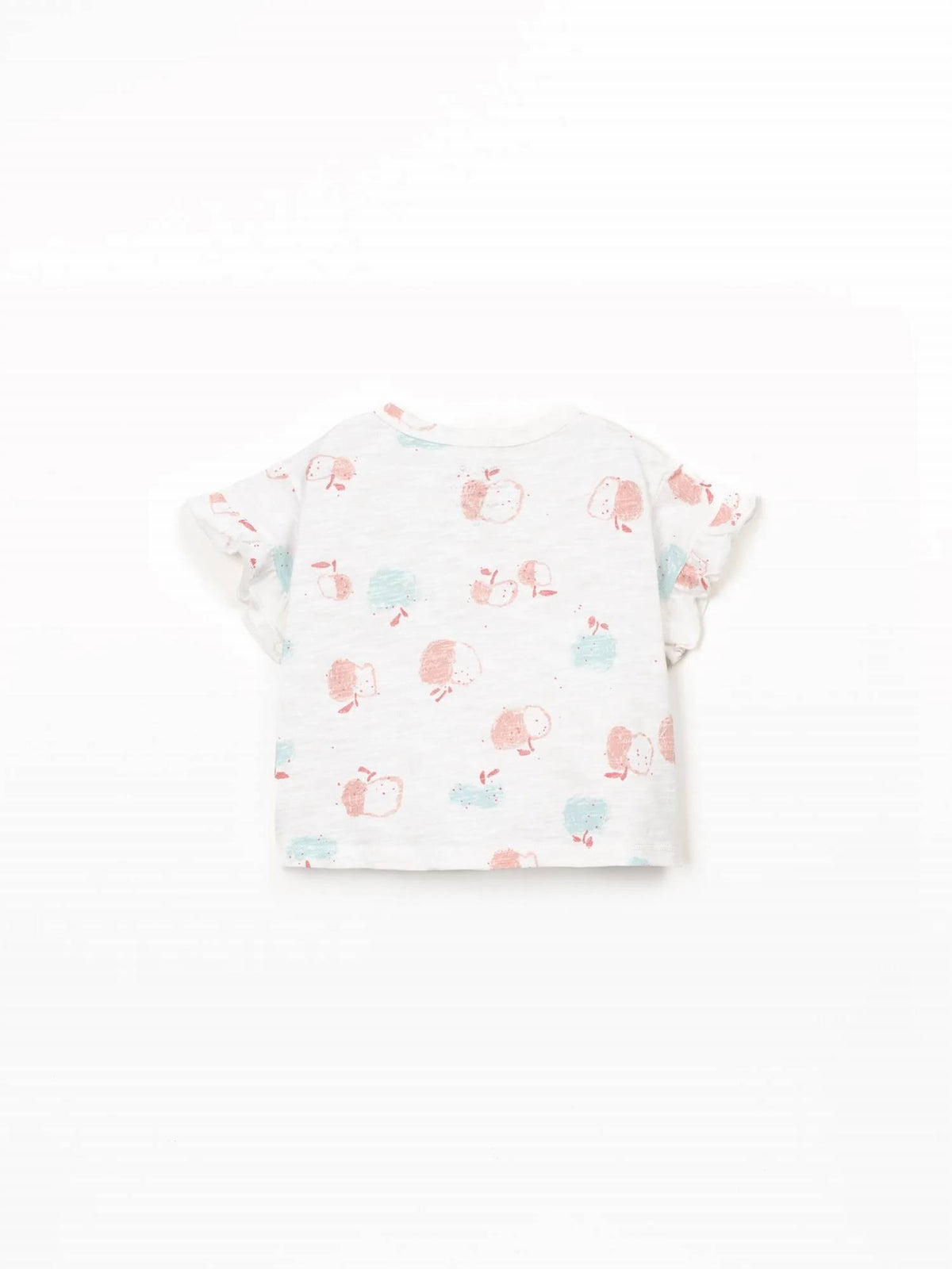 Girls Apples Ruffle T-shirt