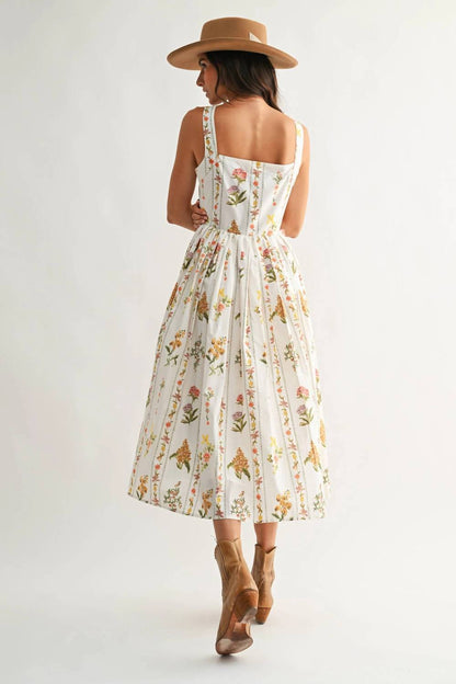 Jess Floral Midi Dress