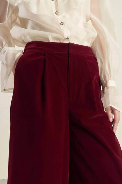 Freemarket - Coy Charm Velvet Wide Leg Pant - Rack Hunt