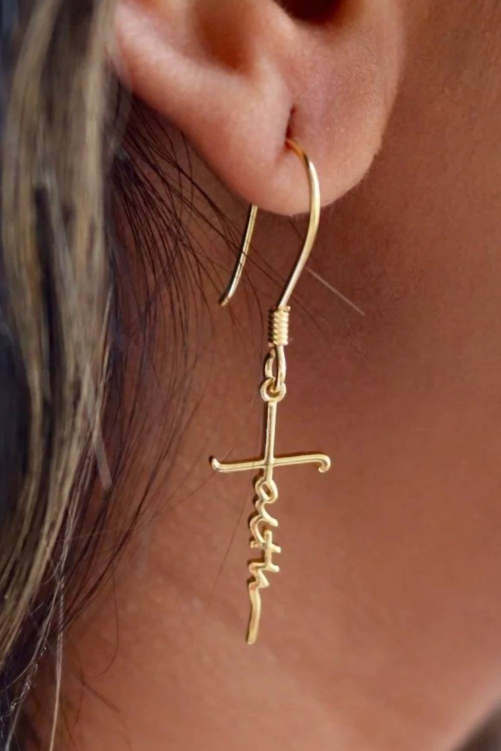 Allyanna Gifts - Women's Faith Dangle Earrings - Rack Hunt