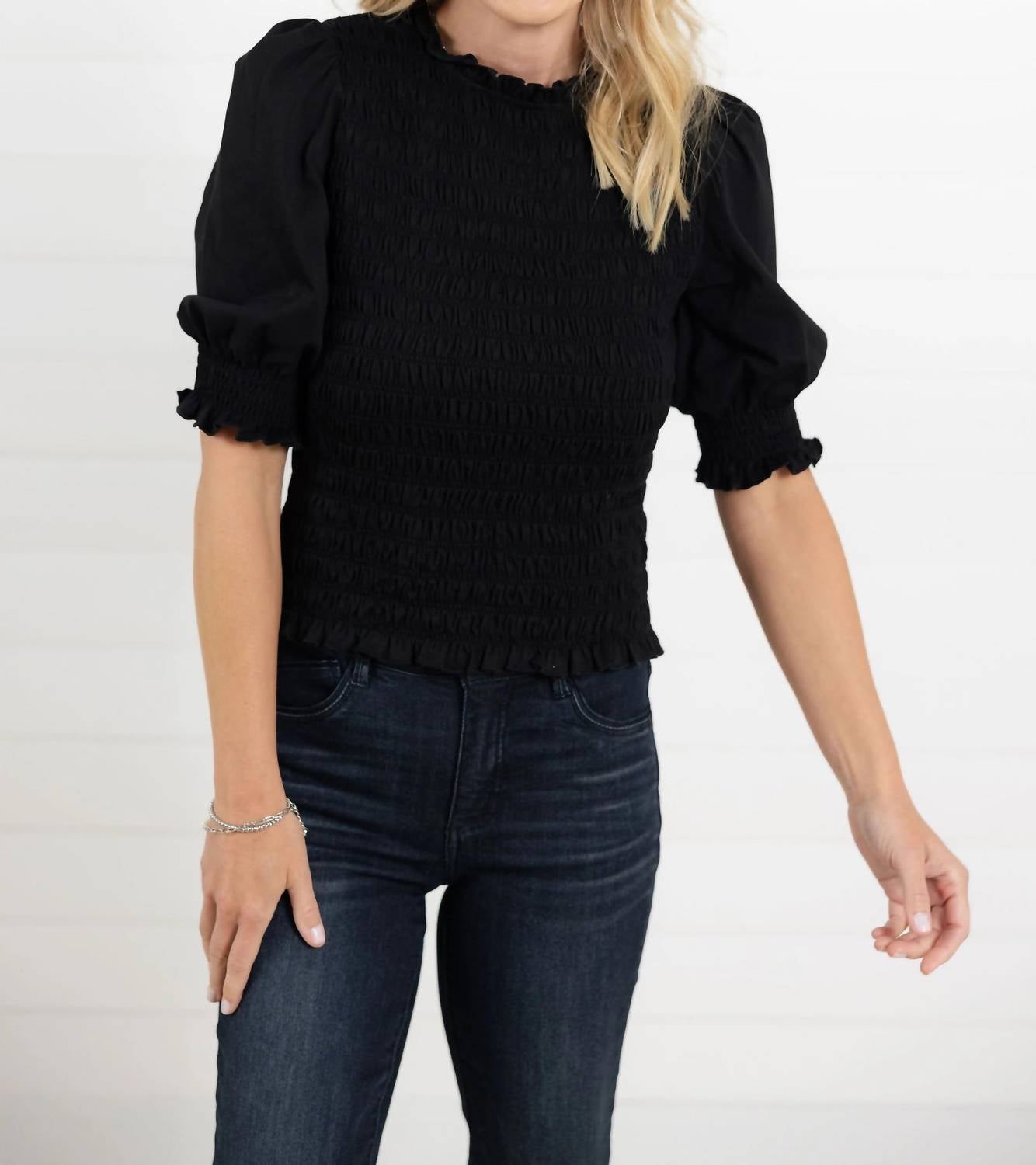 Mac And Me Smocked Top