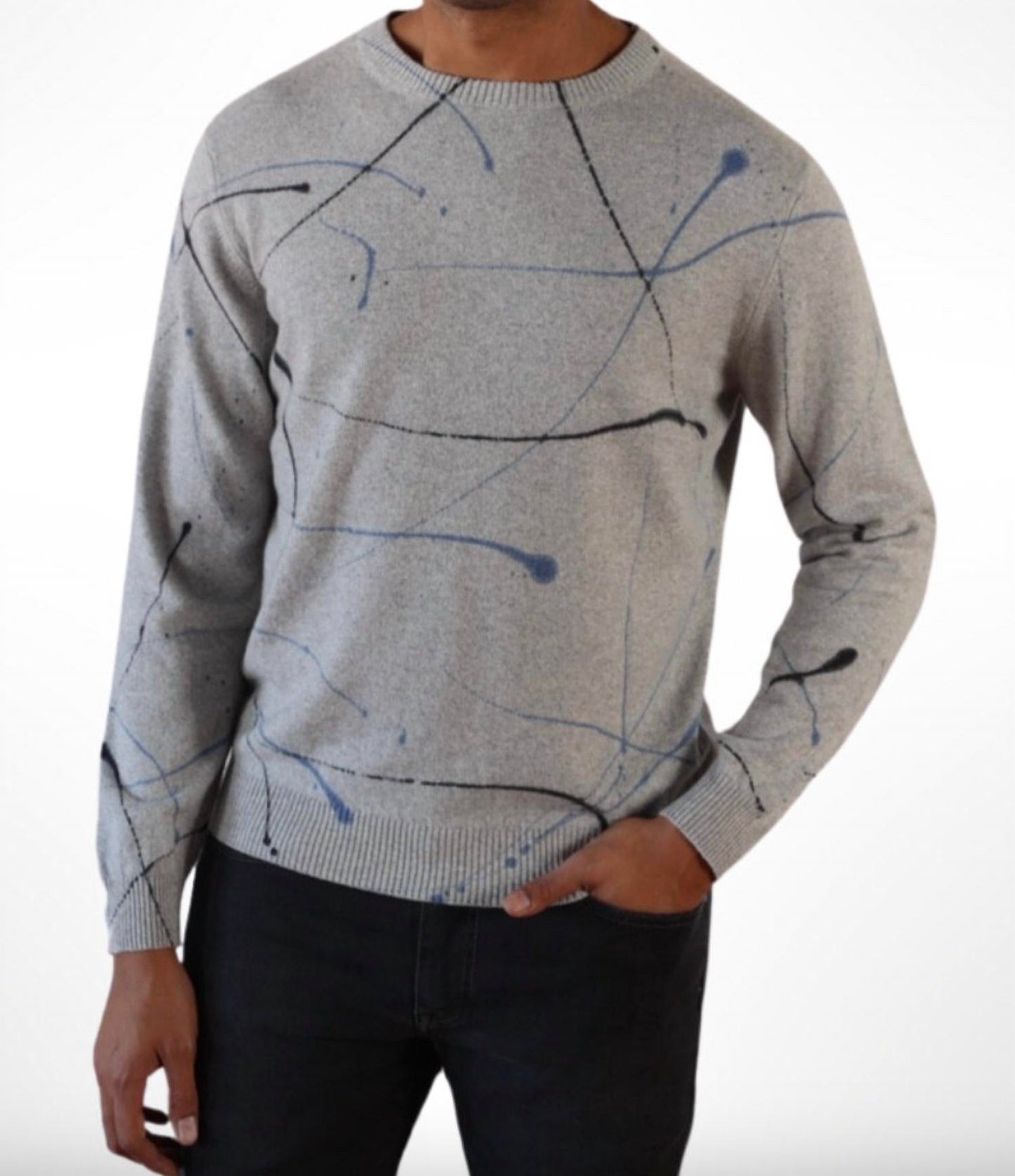Splatter Crewneck Sweater