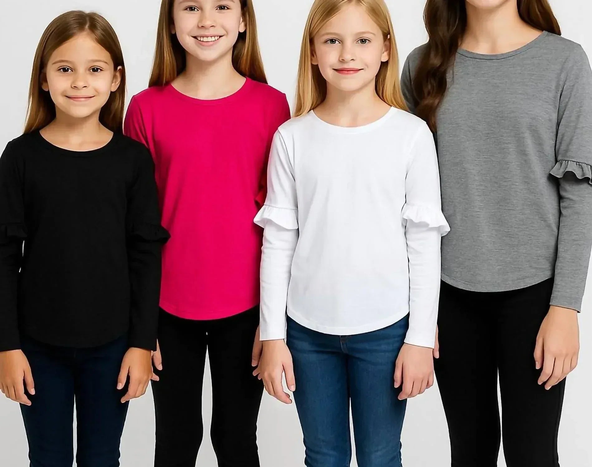 Les Tout Petits - Girl's Ruffle Sleeve Tunic Top - Rack Hunt