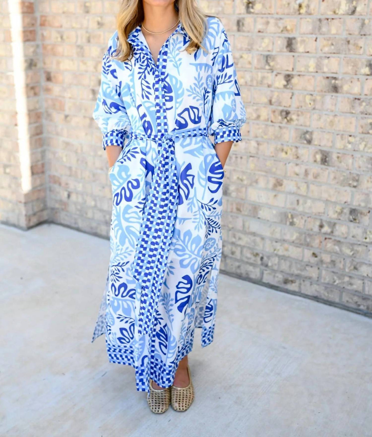 Lagoon Leaf Maxi Dress