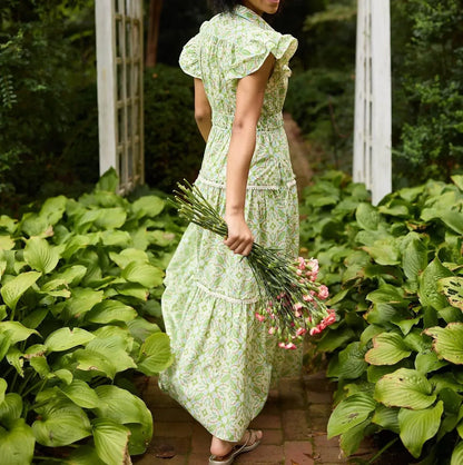BROOKS AVENUE - Flutter Sleeve Midi Dress - Rack Hunt