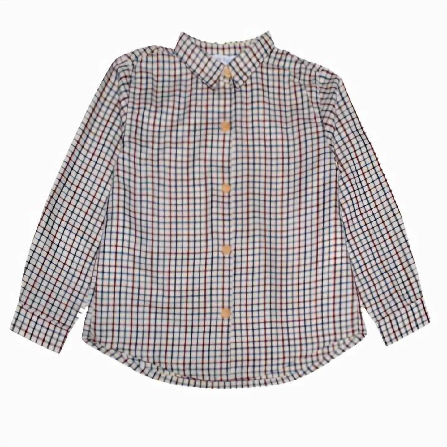 Marie Puce - Boy's Gingham Shirt - Rack Hunt -