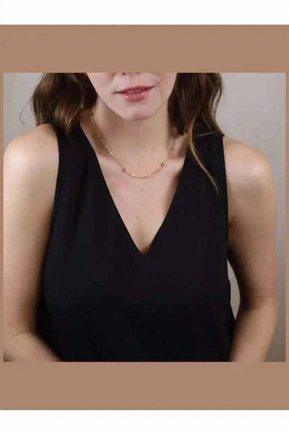Women's Square Link Box Chain Necklace