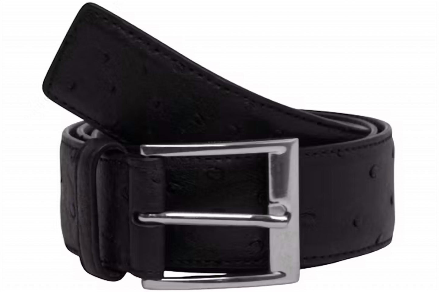 Men's Dot Embossed Leather Belt