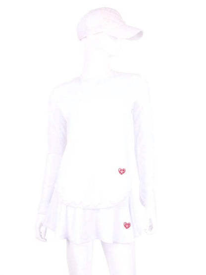 Love Love Tennis - Women's Arm Long Sleeve Crew Tee - Rack Hunt
