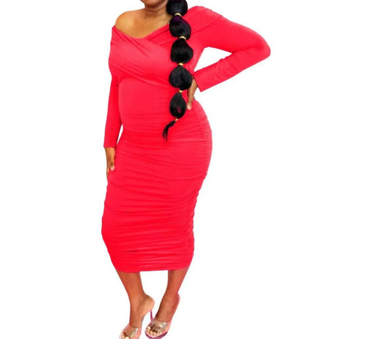 GIBIU - Off Shoulder Band Dress - Plus - Rack Hunt