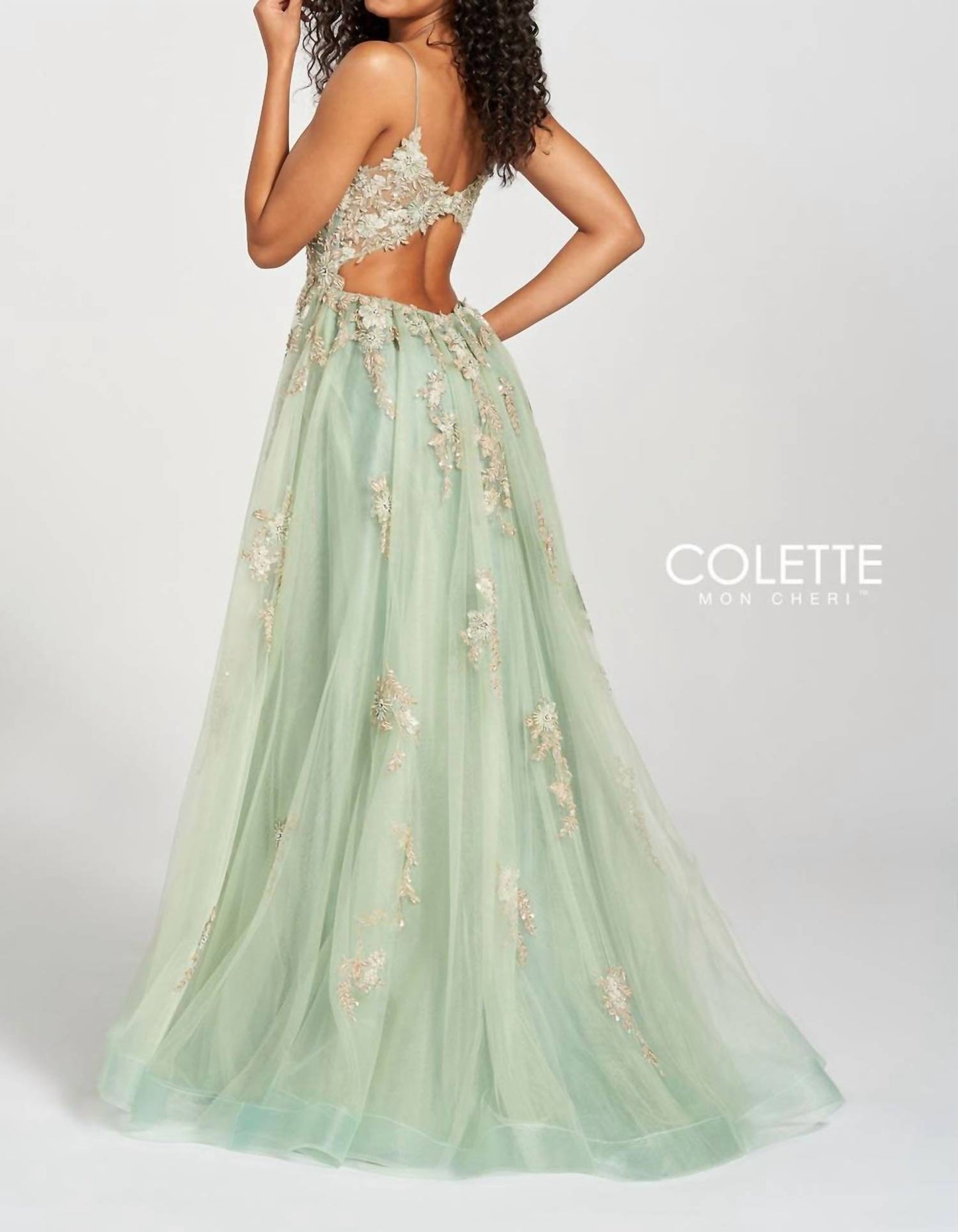 Tulle Ball Gown With Slit