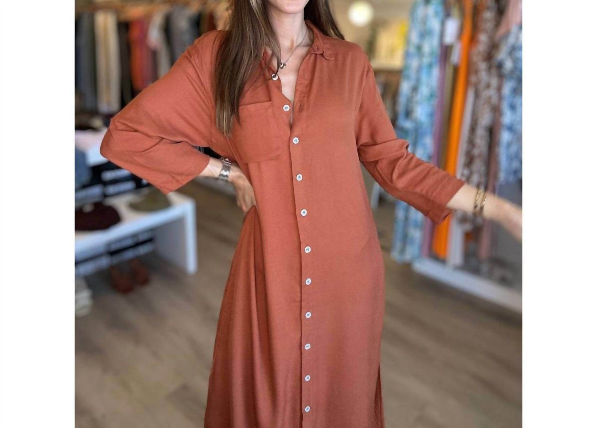 Zinzane - Maxi Shirt Dress - Rack Hunt