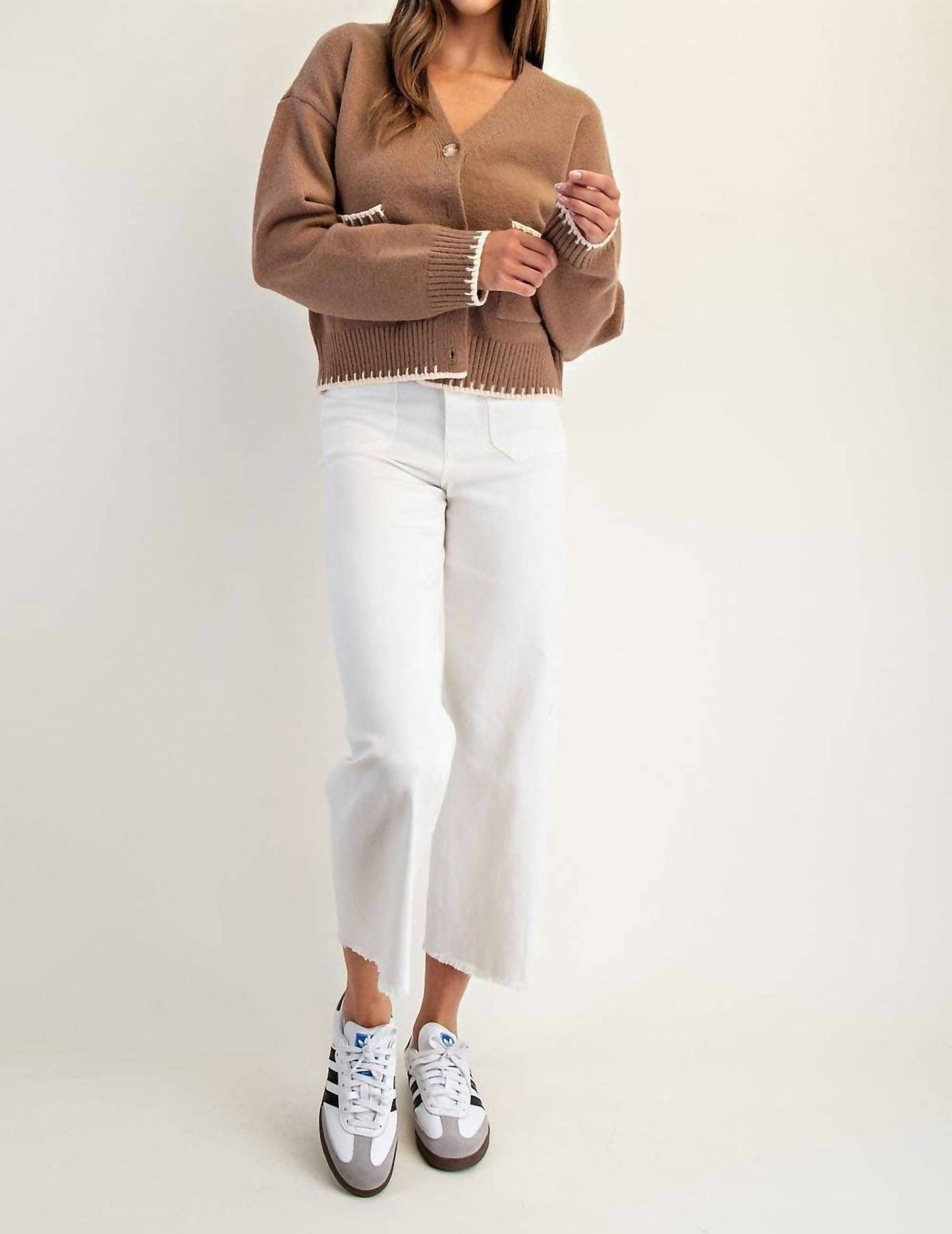 Button-Down Stitch Cardigan