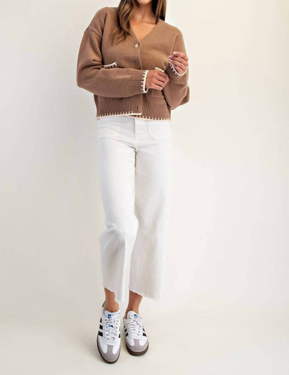 Button-Down Stitch Cardigan